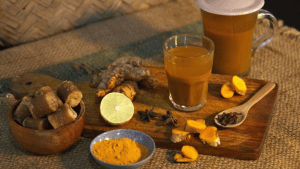 jamu herbal tonic with turmeric and ginger